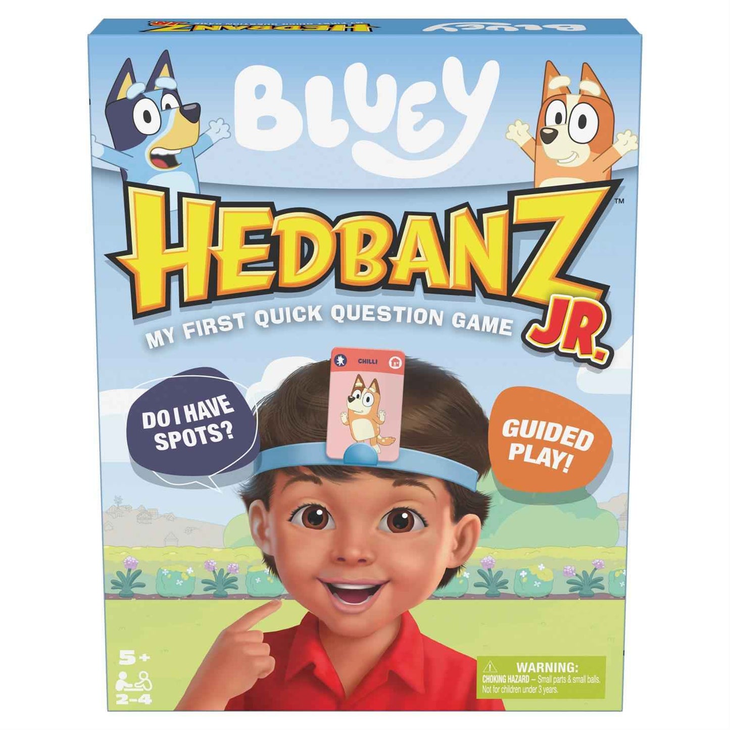 Bluey HedBanz Jr. Picture Guessing Board Game | 2–4 Players | Ages 5+