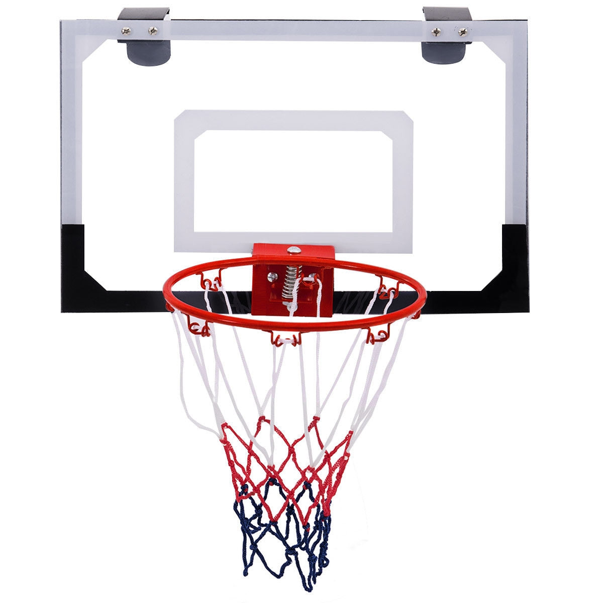 Over-the-Door Mini Basketball Hoop with Basketball and 2 Nets
