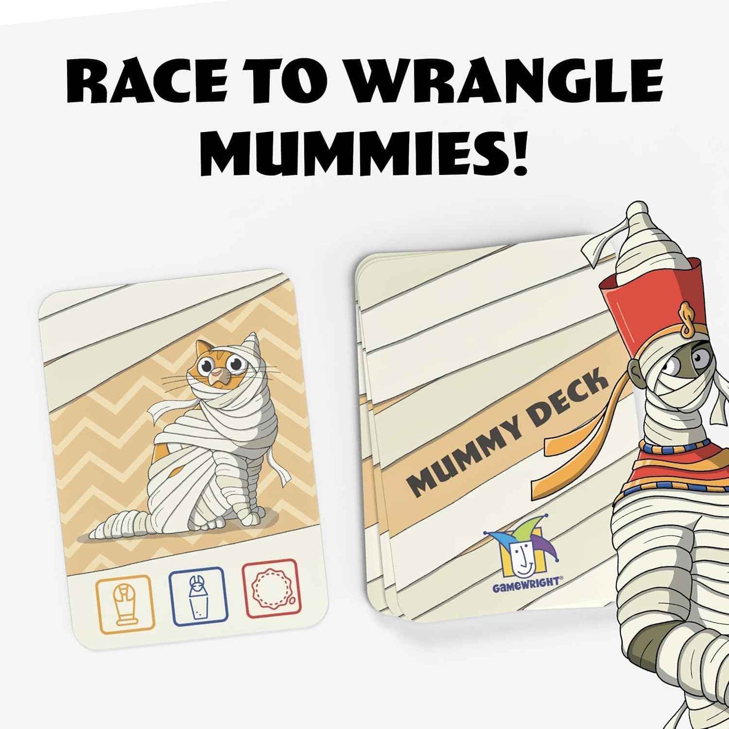 Mummy Rummy Card Game by Gamewright | 2–6 Players | Ages 8+