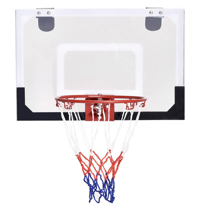 Over-the-Door Mini Basketball Hoop with Basketball and 2 Nets