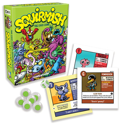 Squirmish – The Card Game of Brawling Beasties | 2-4 Players, Ages 10+