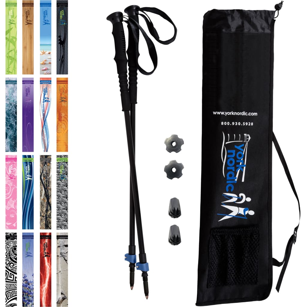 York Nordic Casual Trek Hiking & Walking Poles – Trek Grip with Flip Locks