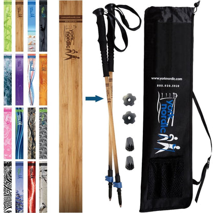 York Nordic Casual Trek Hiking & Walking Poles – Trek Grip with Flip Locks