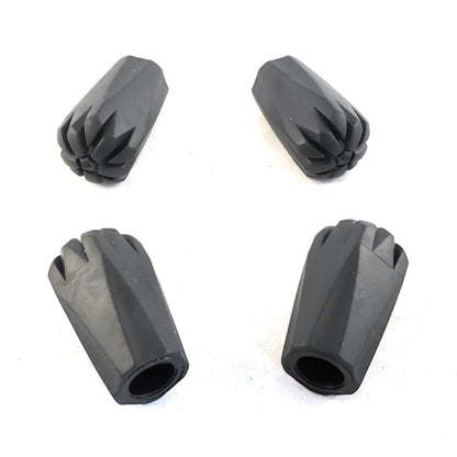 York Nordic Narrow Profile Rubber Trekking Pole Tips - 4 Pack - Niksstuff