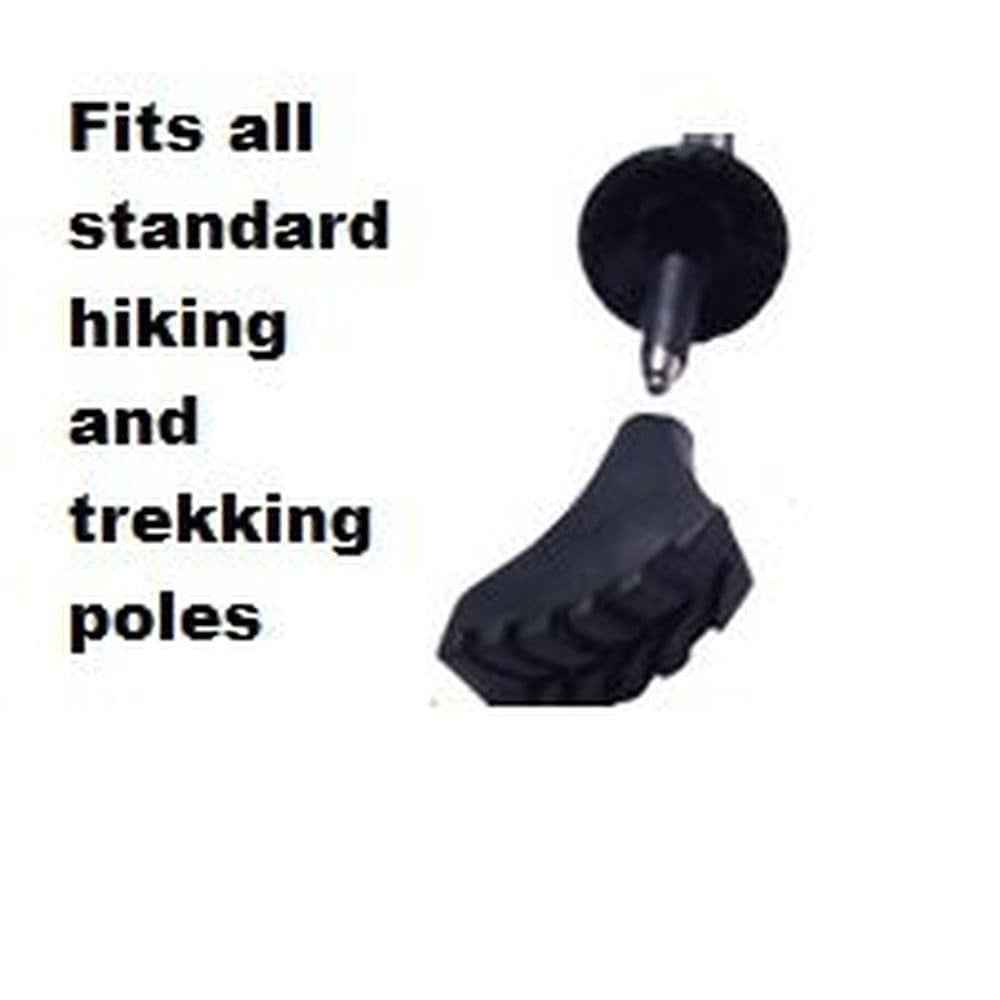 York Nordic Tapered Rubber Replacement Tips for Nordic & Power Walking Poles – 4-Pack