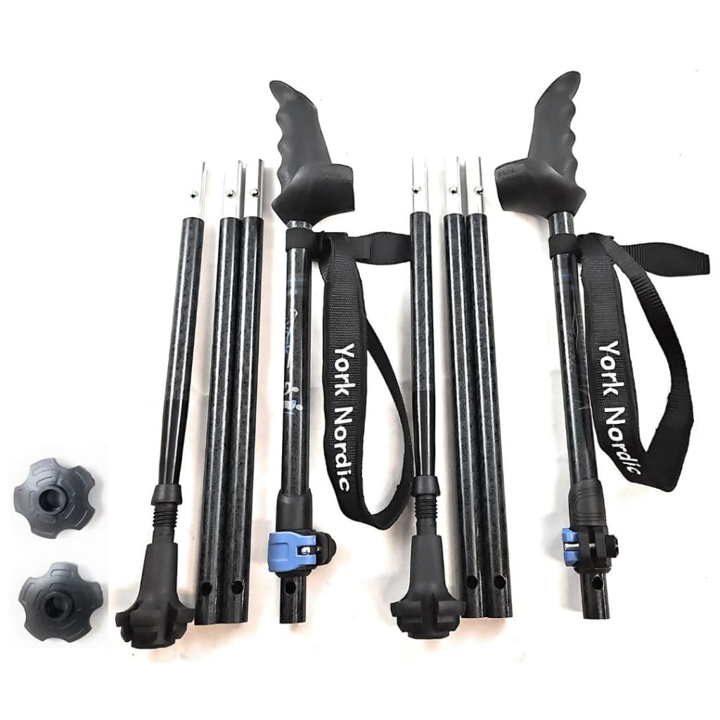 York Nordic Motivator Super Duty Walking Poles – XL Patented Grip, Swift Connect, Big & Tall