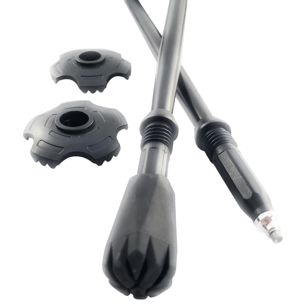 York Nordic Travel Folding Walking & Hiking Poles | Folds to 13.5" | 3 Sizes | Nordic or Trek Grip - Niksstuff