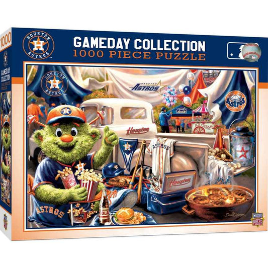 Houston Astros 1000-piece jigsaw puzzle, gameday collection box art with stadium scene