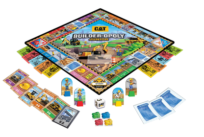 CAT Builder-Opoly Junior Board Game | Construction-Themed | Ages 5+