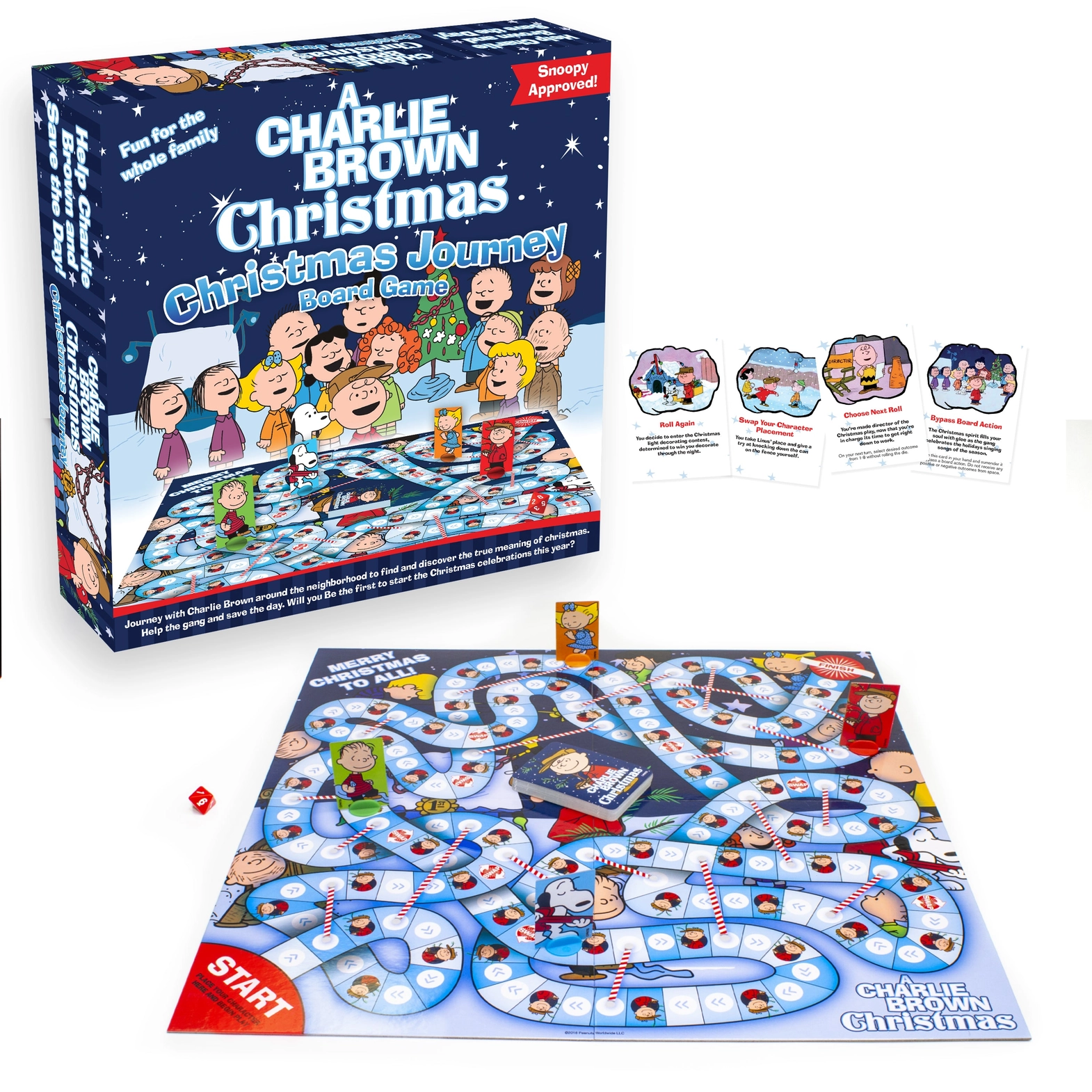 A Charlie Brown Christmas Journey Board Game | Peanuts Holiday Game - Niksstuff